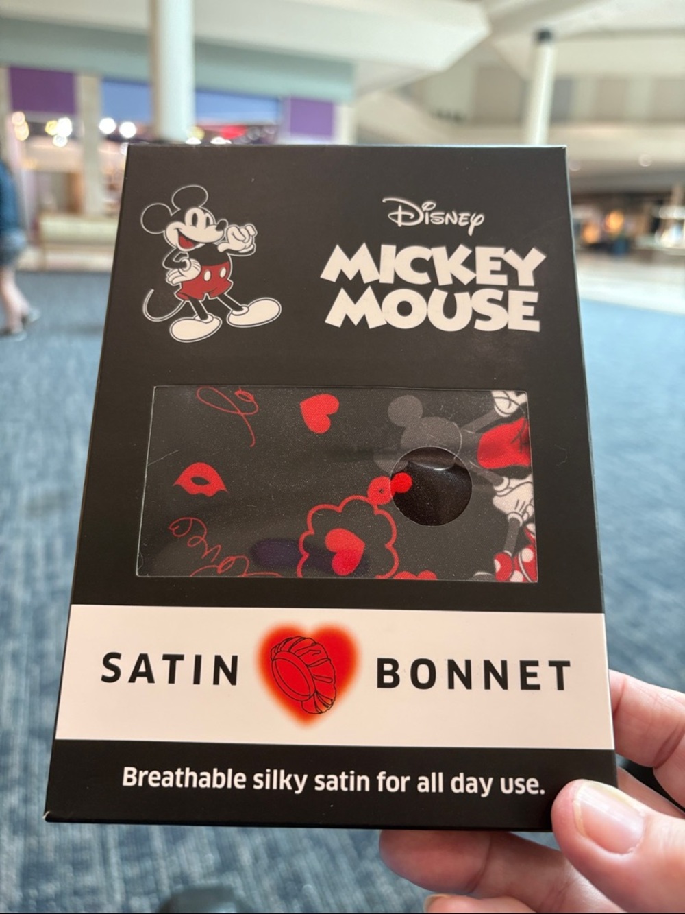 Disney Mickey And Minnie Mouse Reversible Bonnet NWT